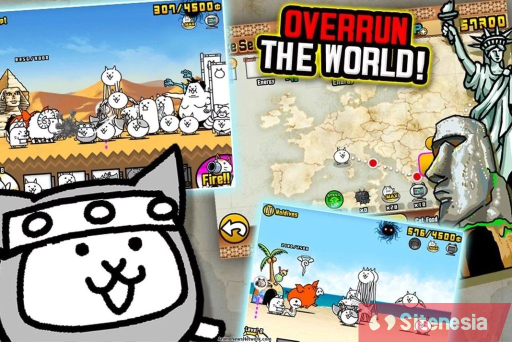 Gambar Gameplay Download The Battle Cats MOD APK Versi Terbaru Unlimited XP Dan Cat Food Gratis Untuk Android